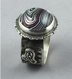 Fast and Fabulous Fordite Ring Fast and Fabulous Fordite Ring